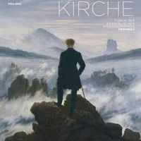 Kirchenpublikation: Gemälde Wanderer über dem Nebelmeer.