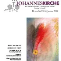 Kirchenpublikation: abstrakte Kunst.