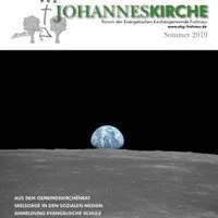 Kirchenpublikation: Erdaufgang vom Mond, Weltall.